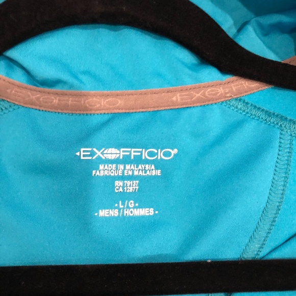 ExOfficio Blue & Gray Performance Pullover L NWOT - Picture 2 of 5